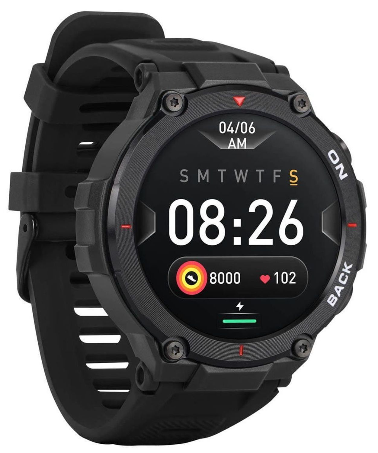 Smartwatch męski Garett GRS czarny dla aktywnych. Męski smartwatch Garett. Męski smartwatch sportowy. Smartwatch męski Garett idealny na prezent.  (2).jpg